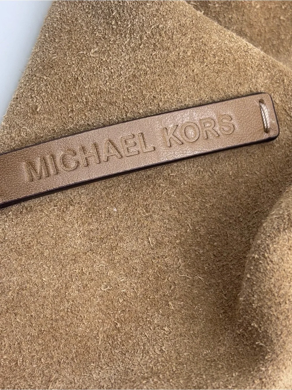 Michael Kors Lena Slouchy Suede Hobo Bag - Camel/Brown
